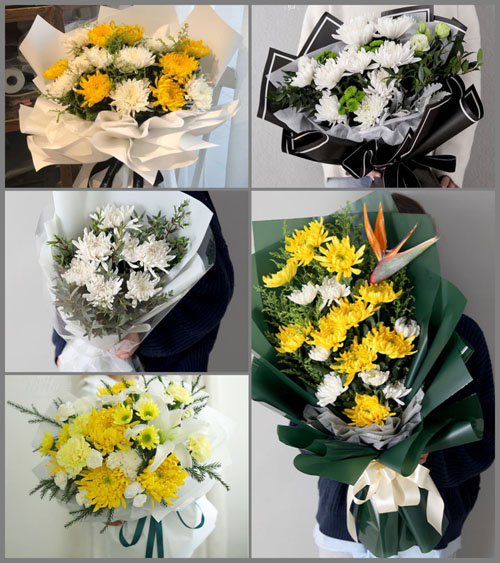 浙江省绍兴诸暨市山下湖镇西杨龙村白事花束代送